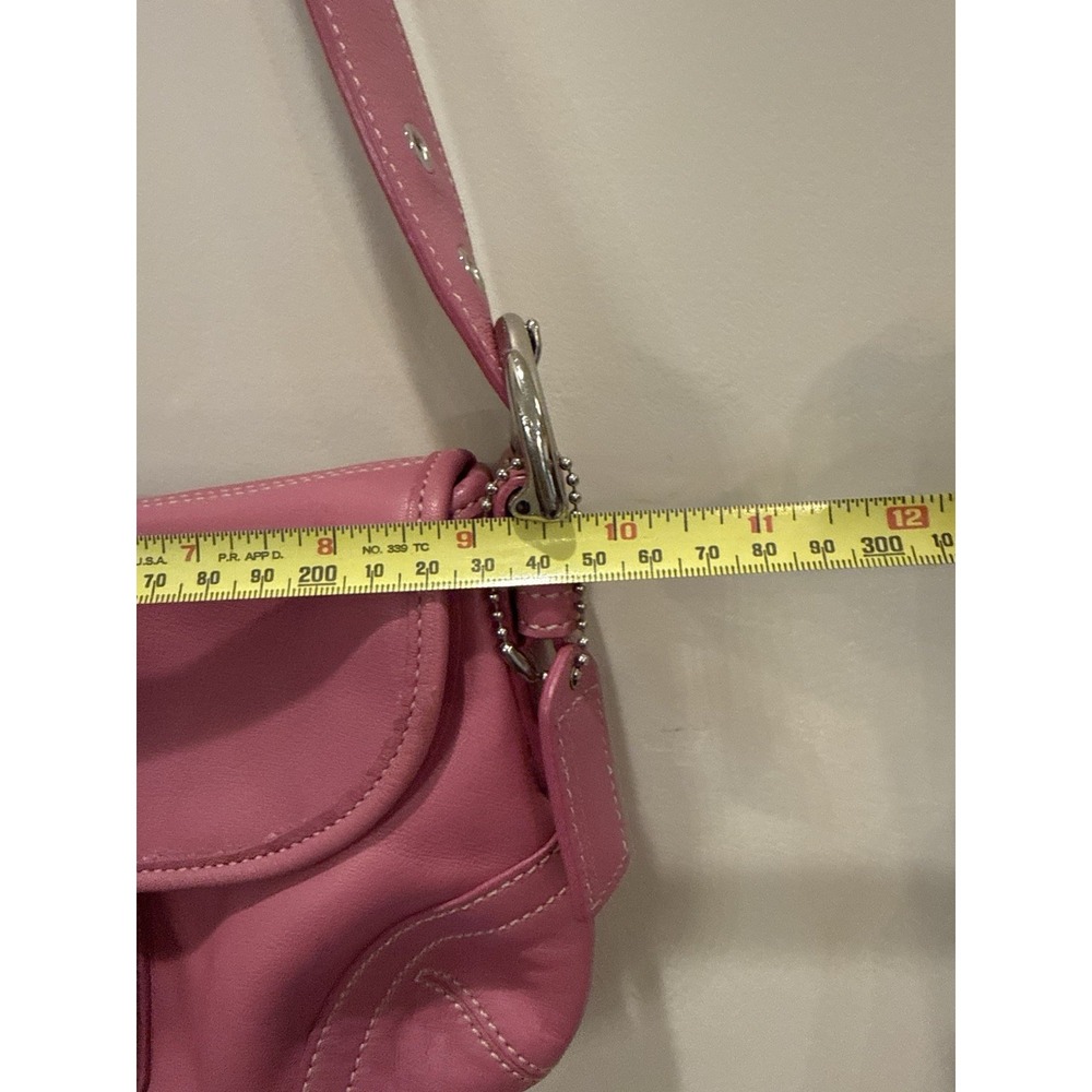 Coach Vintage SMALL 9247 Pink Soho Y2K Leather Shoulder Bag - Picture 12 of 16